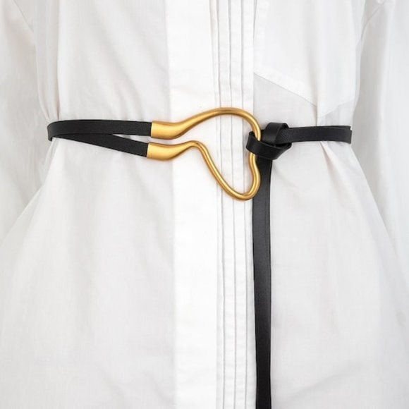 Knot Decor Skinny Belt